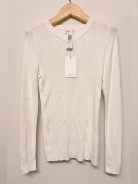 Aritzia Wilfred Birch contemplate cotton long sleeve sz l large new